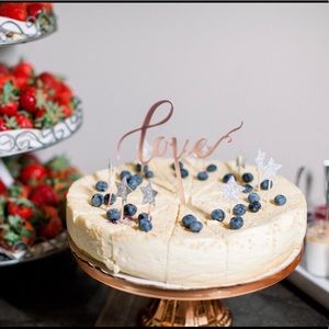 Rose gold cake stand